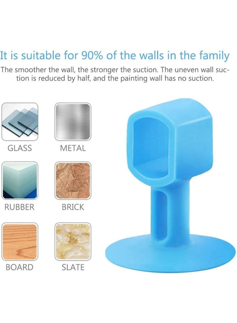 ChicAbode Basic Outline Door Stop Buffer Bumper Clear Rubber Door stopper Easy to Install Silicone Lever Door Handle Stopper Protect Walls Glass and Furniture from Damage Door Slam Stoppers (pack of 10) - Image 4